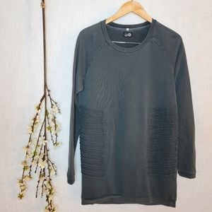 Dark Green Ripped Detail Cheap Monday Sweater -Size S